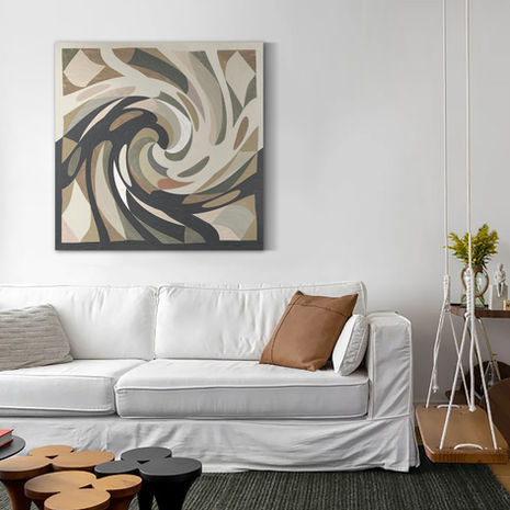 Wave הדפס קנבס
