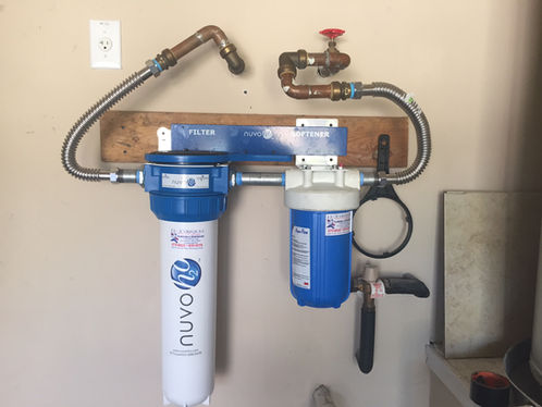 Garage Nuvo Water Conditioner Install