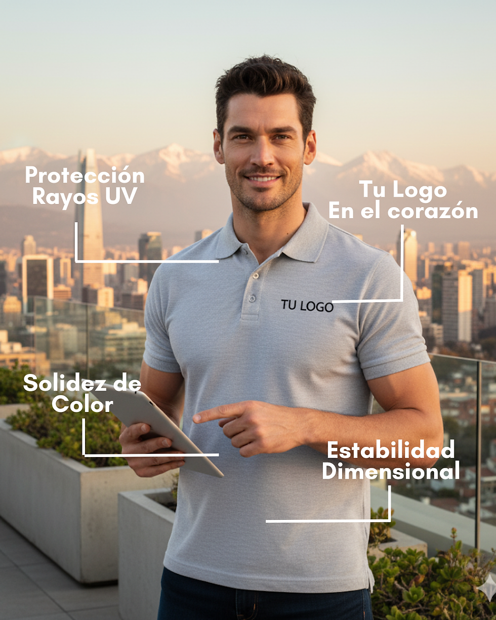 Miniatura: Pack Poleras Piqué Manga Corta con Bordado y Despacho Gratis en el Gran Santiago