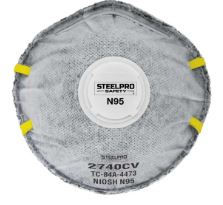 RESPIRADOR DESCARTABLE STEELPRO N95 (10