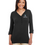 Thumbnail: Devon & Jones Ladies' Perfect Fit™ Y-Placket Convertible Sleeve Knit Top - DP18