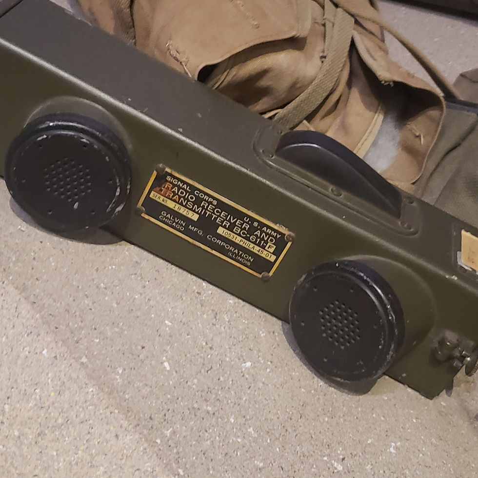 Actual Field Radio used in WWII. 