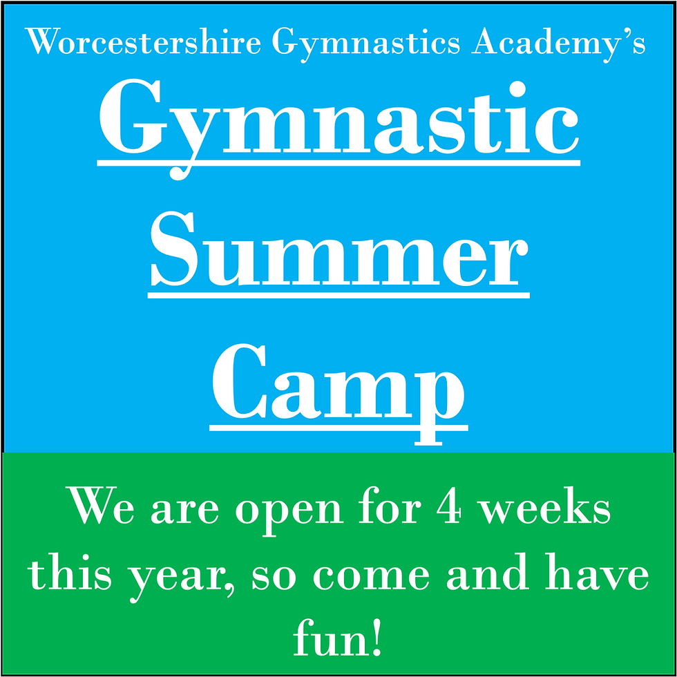 Gymnastics Summer Camp 2021 BOOK NOW!