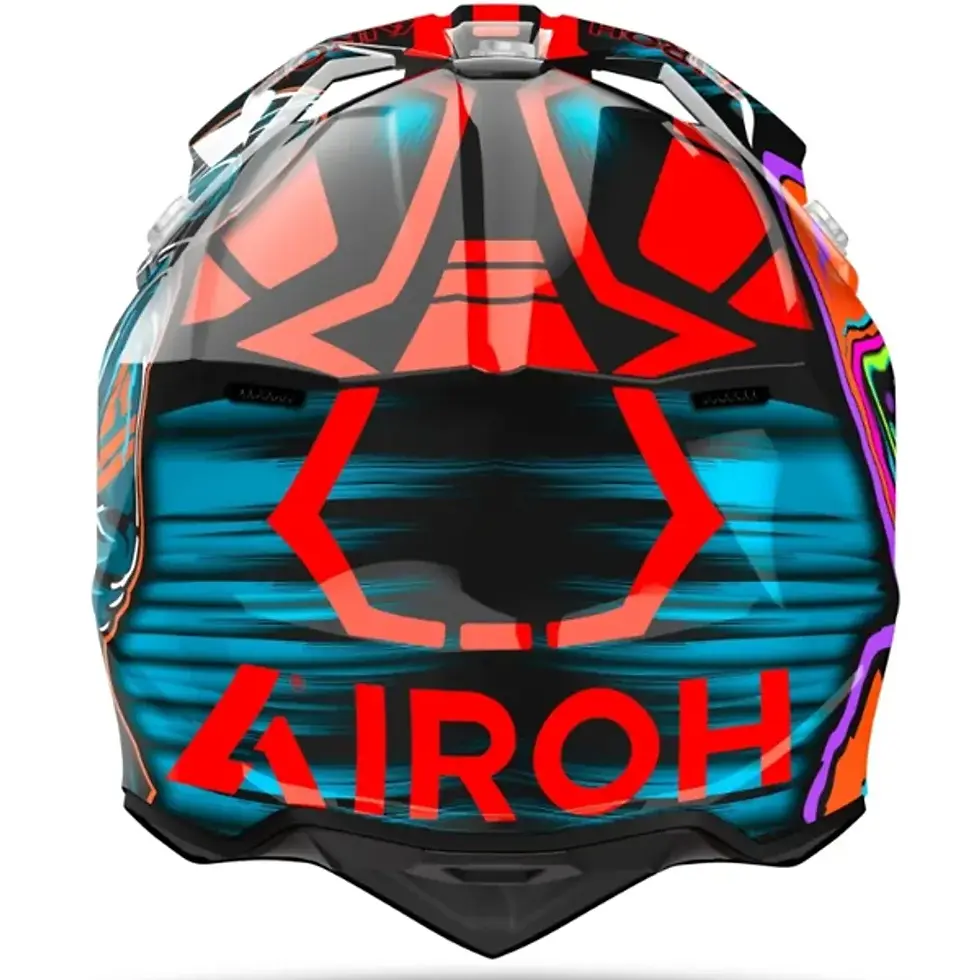 Thumbnail: Airoh Wraaap Cyber Orange Gloss MX Helmet