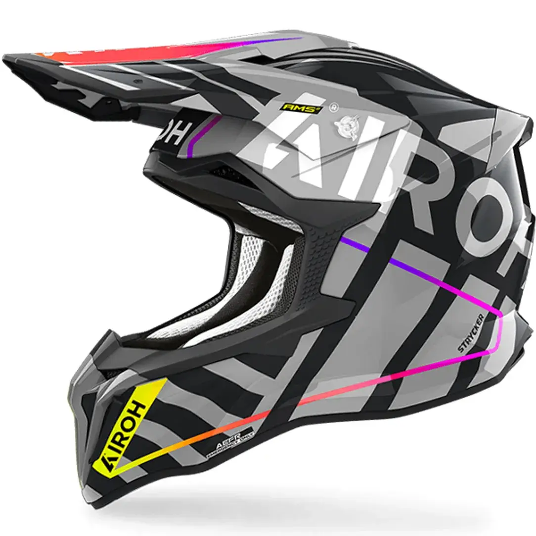 AIROH STRYCKER BRAVE GREY GLOSS HELMET