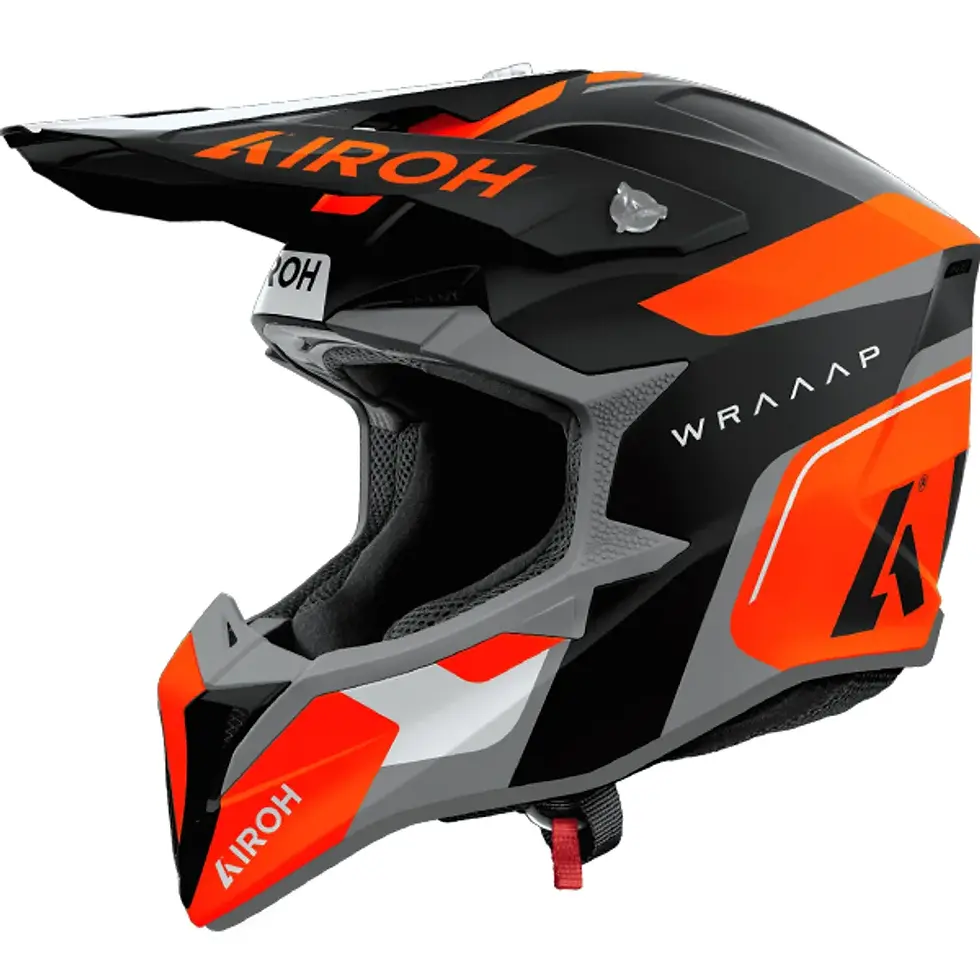 Thumbnail: Airoh Wraaap Conquer Orange Matt MX Helmet