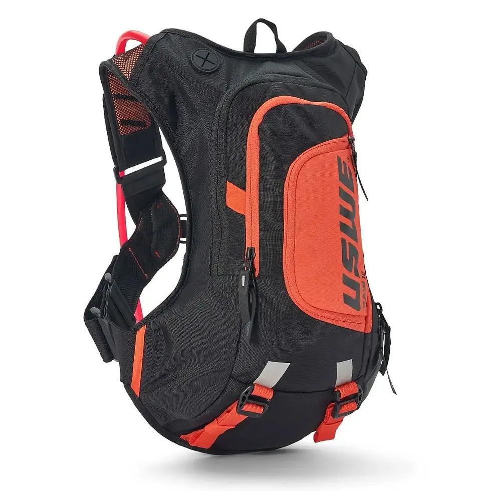 Thumbnail: USWE Moto Hydro 12 Hydration Pack (Raw 12) – Black/Orange
