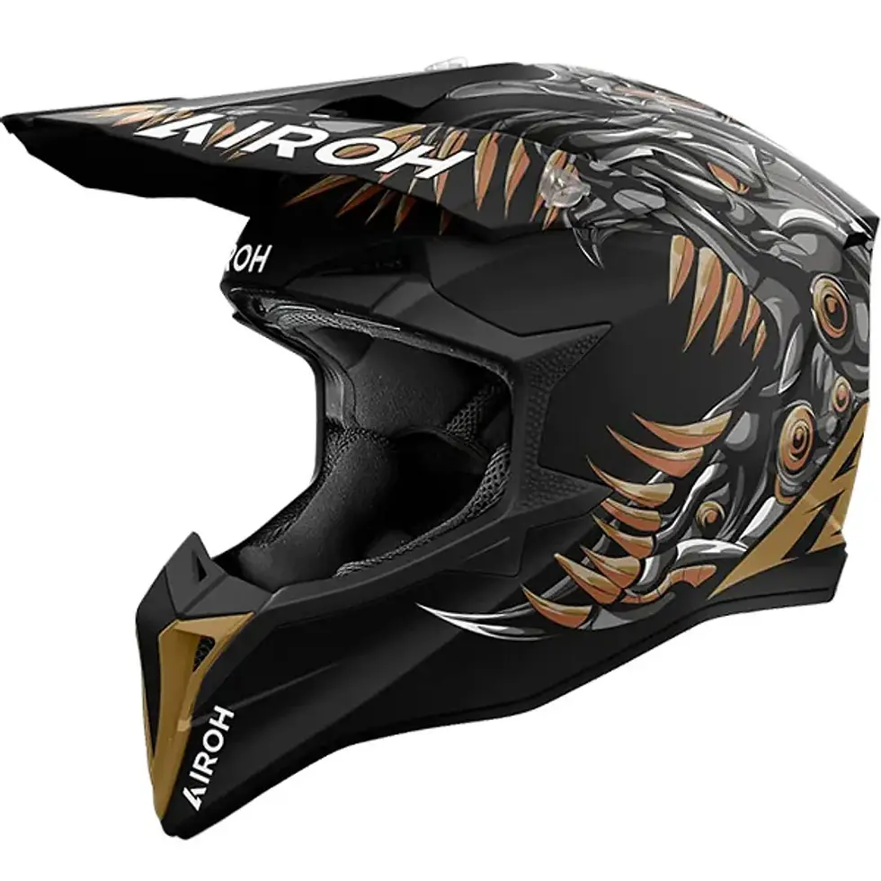 Thumbnail: Wraaap Cyborg Matt MX Helmet