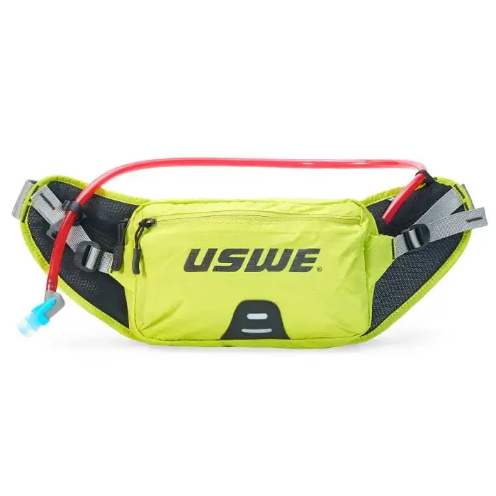 USWE Zulo 2 Waist Pack / Hip Bag with 1L Elite Bladder – Crazy Yellow