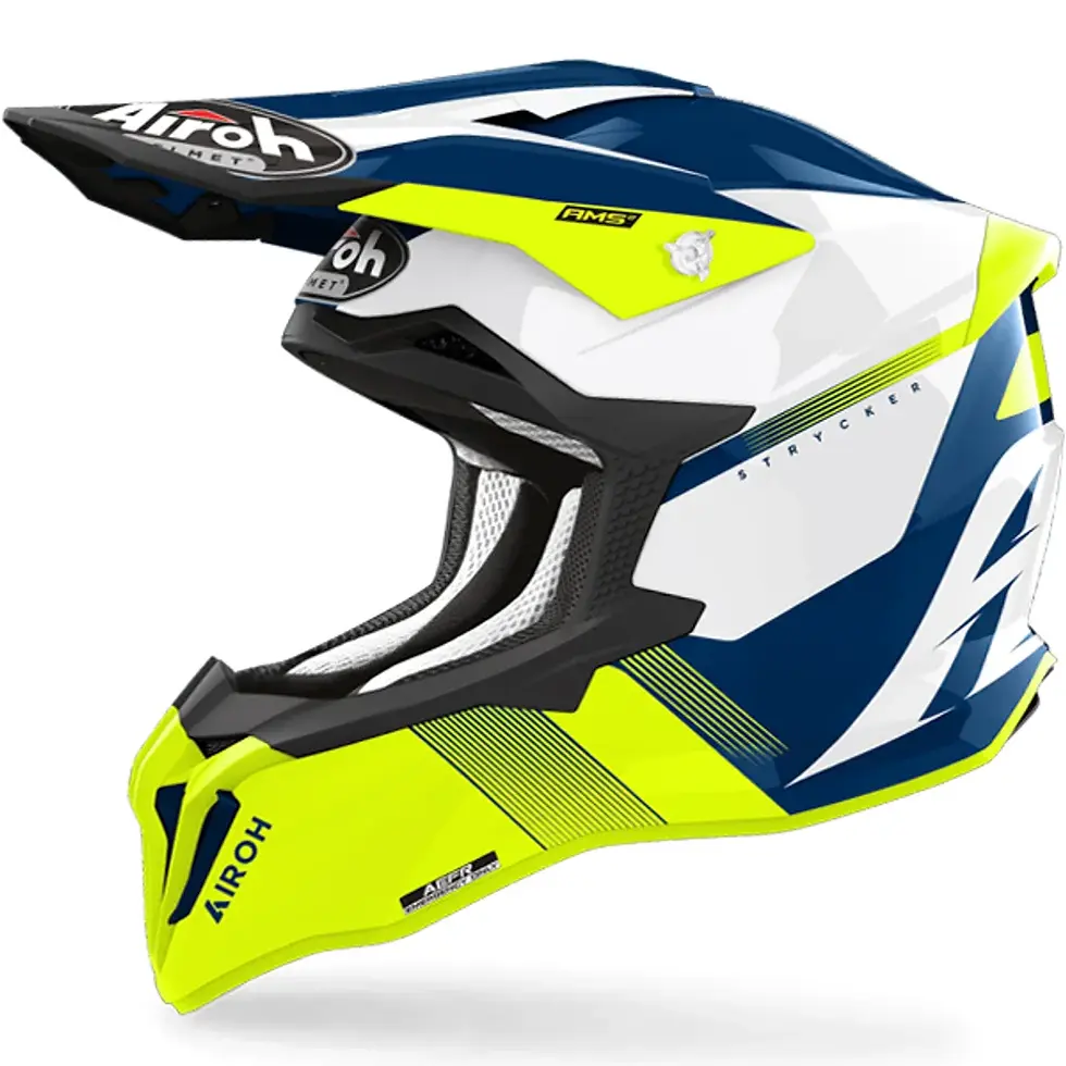 AIROH STRYCKER BLAZER YELLOW GLOSS HELMET