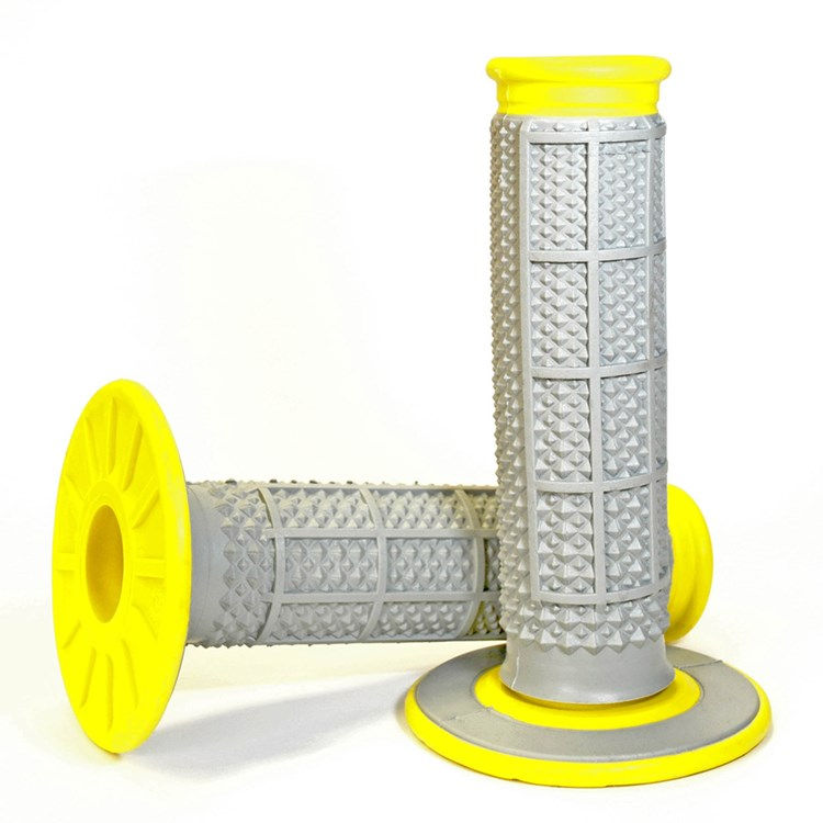 Thumbnail: HANDLEBAR GRIP MX DUAL COMPOUND TAPERED 1/2 WAFFLE