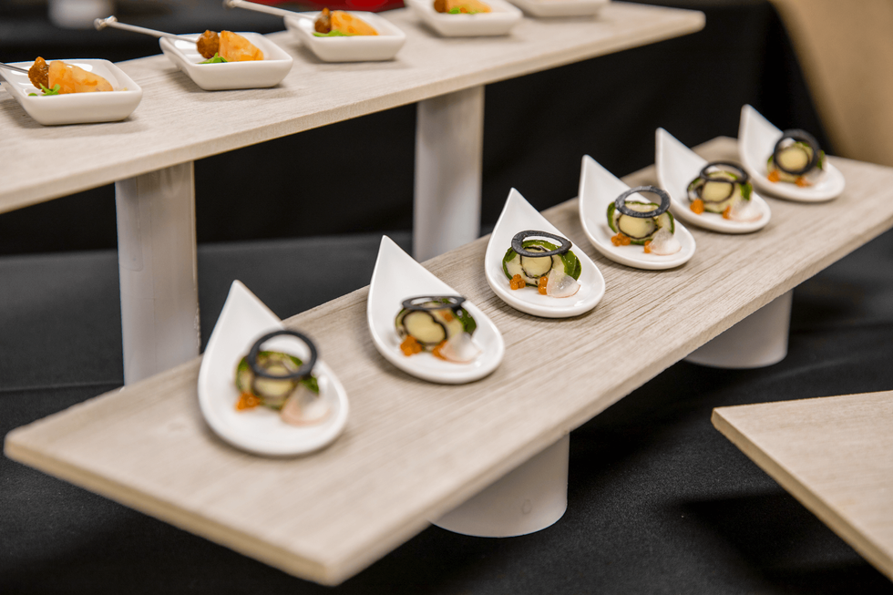 Detail shot of hors d'oeuvres