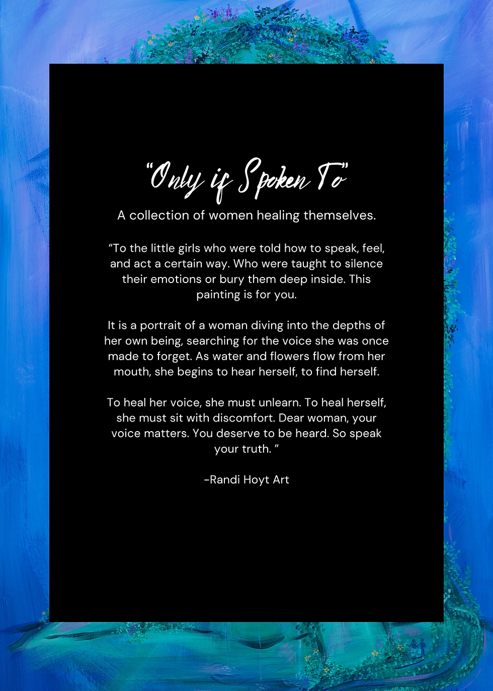 Thumbnail: "Only If Spoken To" Original Acrylic Painting on Canvas