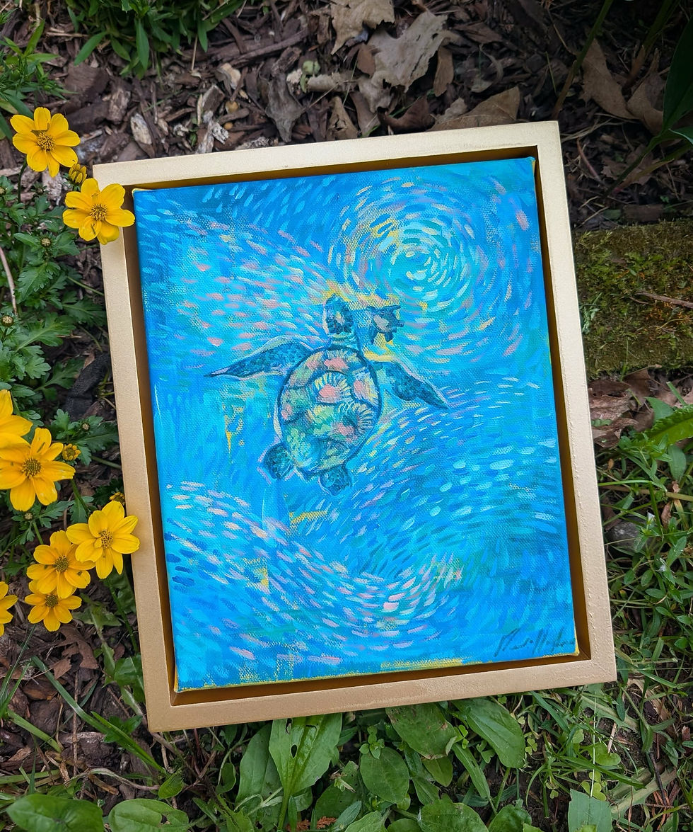 Thumbnail: "I Promise" 8"x 10" Framed Original Acrylic Painting on Canvas