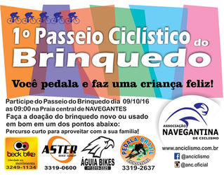 Pedal Beneficente em Navegantes