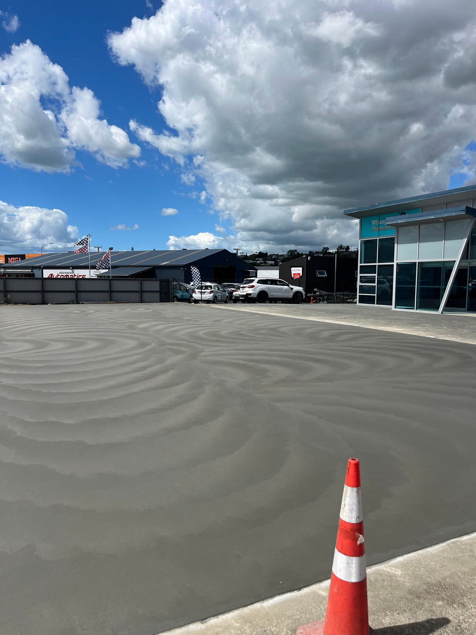 Commercial concrete carpark