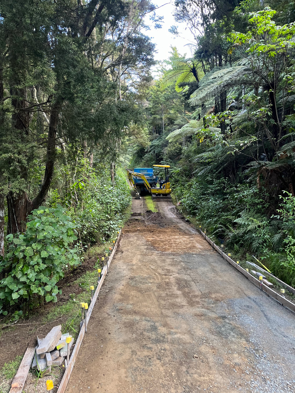 Concrete driveway preparation