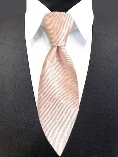 Blush Polka Dot-Tie