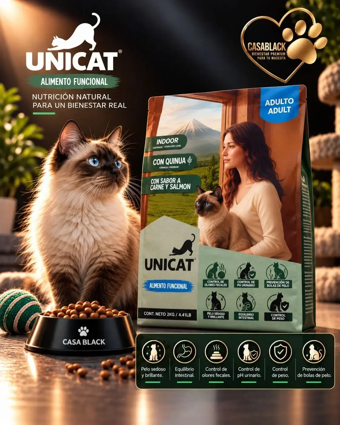 UNICAT | Adulto Castrado | Comida para gatos