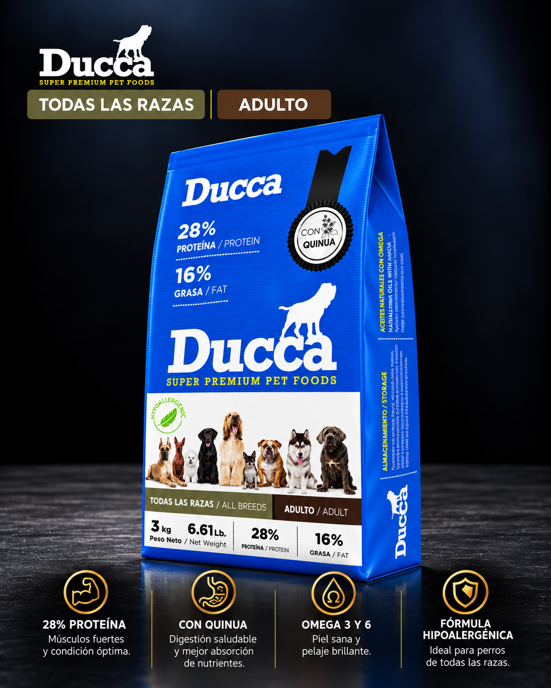 Ducca Adulto Super Premium I Comida para Perros