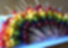 A tray of Midi Mixed Fruit skewer