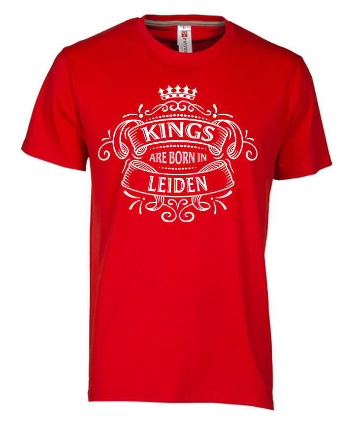 T-shirt LEIDEN Kings Wit Heren