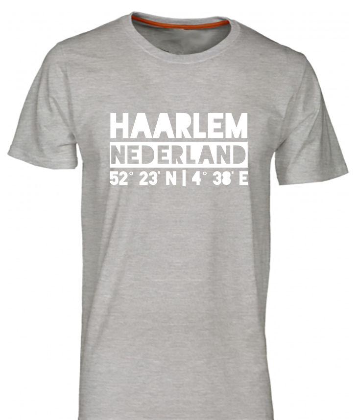Thumbnail: T-shirt HAARLEM NL Wit Heren