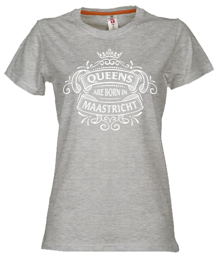 Thumbnail: T-shirt MAASTRICHT Queens Wit Dames