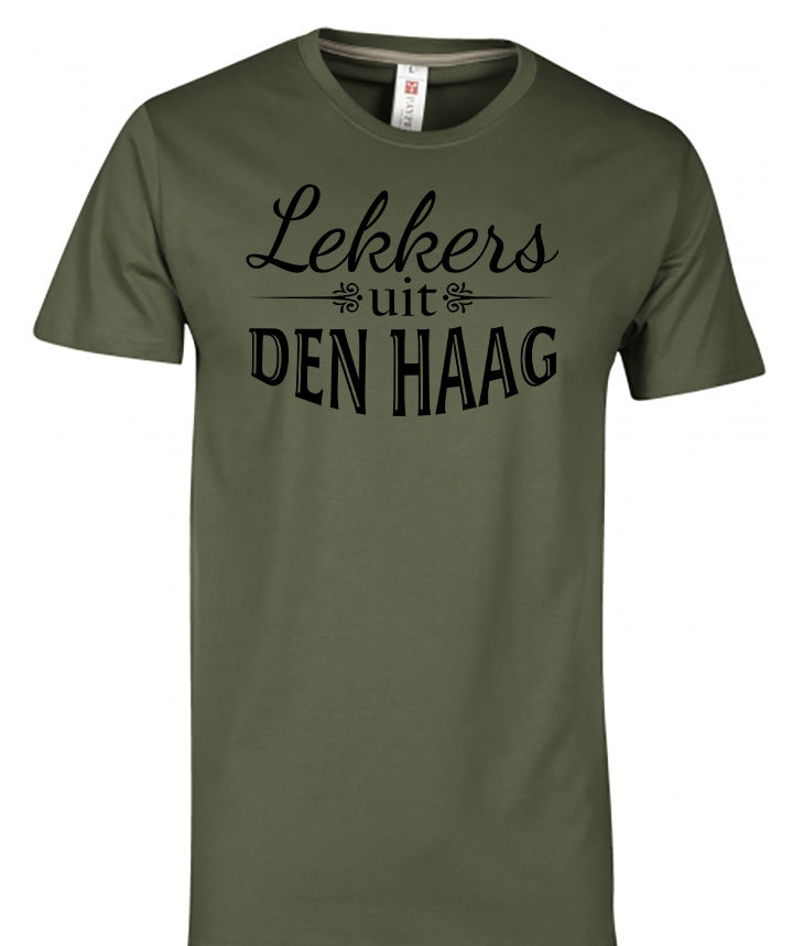 Thumbnail: T-shirt DEN HAAG Lekkers Zwart Heren