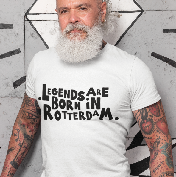 Thumbnail: T-shirt ROTTERDAM Legends Zwart Heren