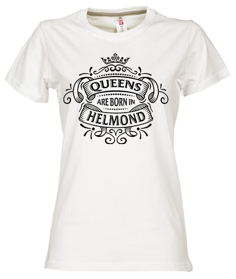 T-shirt HELMOND Queens Zwart Dames