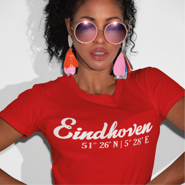 Thumbnail: T-shirt EINDHOVEN coördinaten Wit Dames