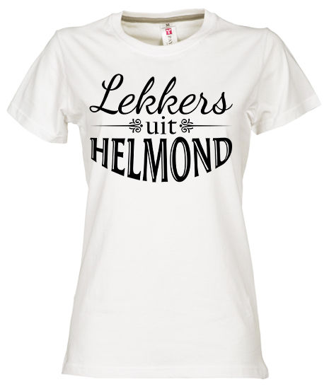Thumbnail: T-shirt HELMOND Lekkers Zwart Dames