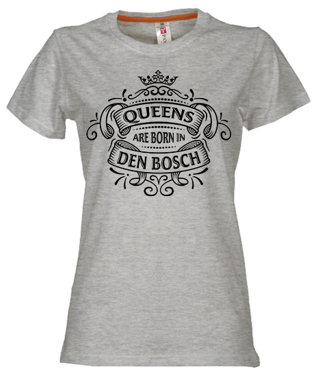 Thumbnail: T-shirt DEN BOSCH Queens Zwart Dames