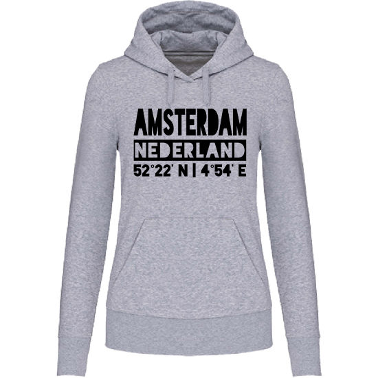 Hoodie AMSTERDAM NL zwart op grijs Dames.jpg
