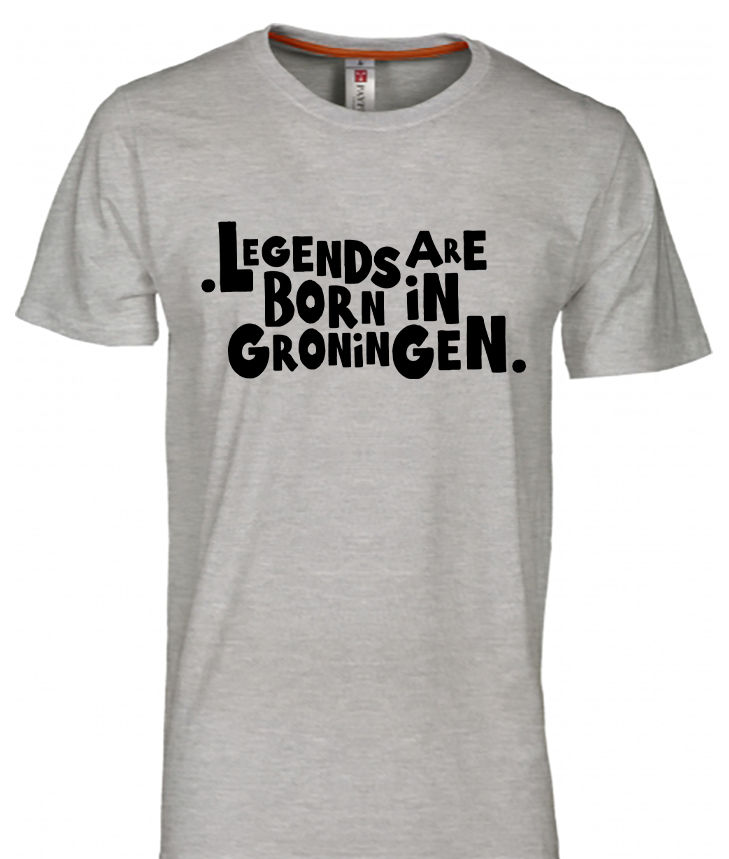 Thumbnail: T-shirt GRONINGEN Legends Zwart Heren
