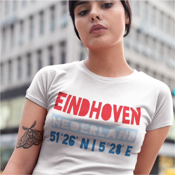 Thumbnail: T-shirt EINDHOVEN NL coördinaten Multi Dames
