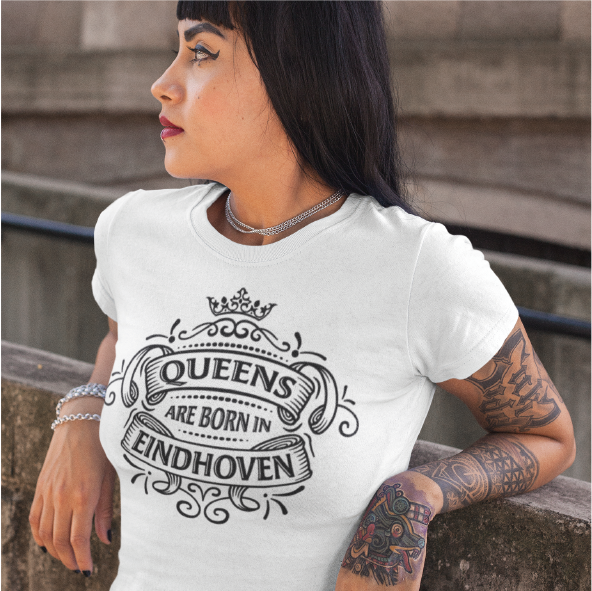 Thumbnail: T-shirt EINDHOVEN Queens Zwart Dames