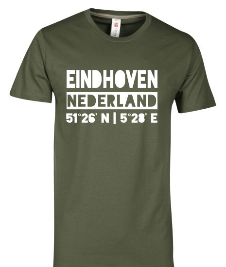 Thumbnail: T-shirt EINDHOVEN NL coördinaten Wit Heren