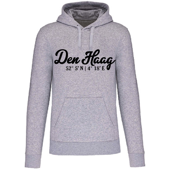 Hoodie DEN HAAG Co zwart op grijs Heren.jpg