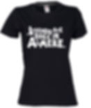 Almere T-shirt Legends Wit op Zwart Dame