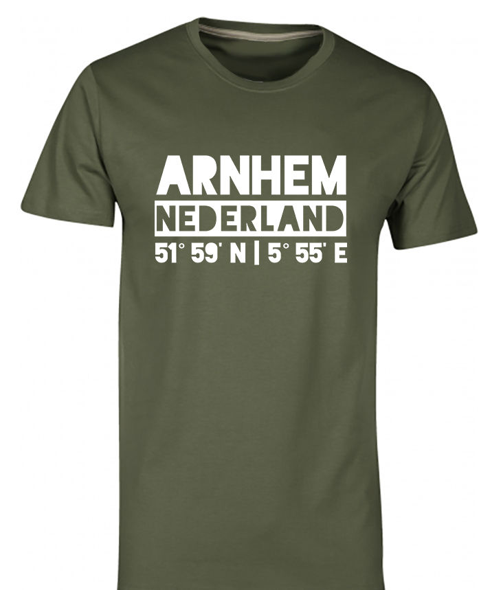 Thumbnail: T-shirt ARNHEM NL Wit Heren