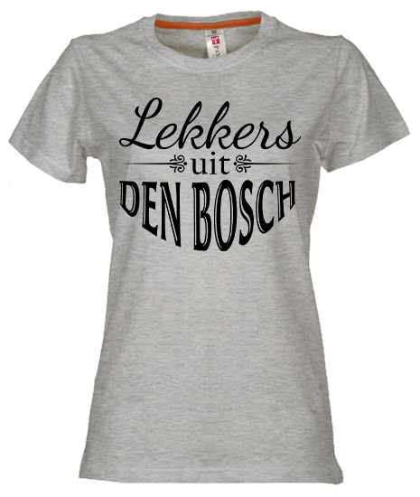 Thumbnail: T-shirt DEN BOSCH Lekkers Zwart Dames