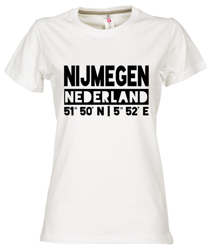 T-shirt NIJMEGEN NL Co Zwart Dames