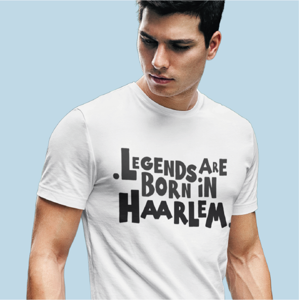 Haarlem T-shirt Legends Zwart Heren.png