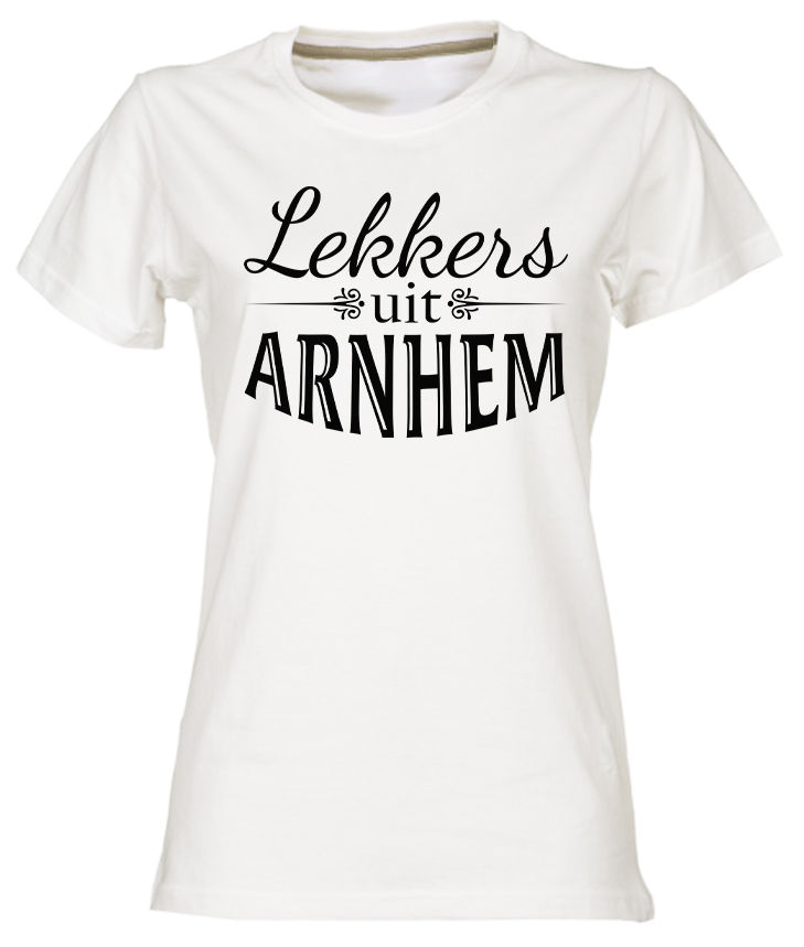Arnhem T-shirt Lekkers zwart op wit dames.jpg