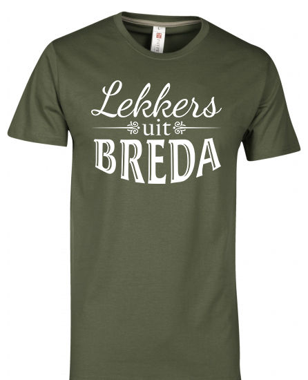 Thumbnail: T-shirt BREDA Lekkers Wit Heren