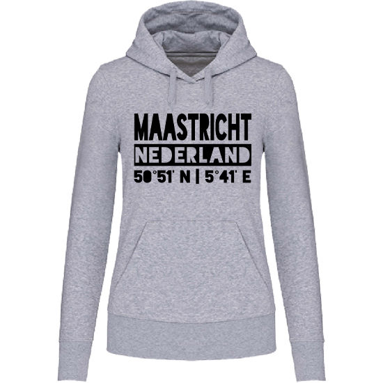 Hoodie MAASTRICHT NL zwart op grijs Dames.jpg