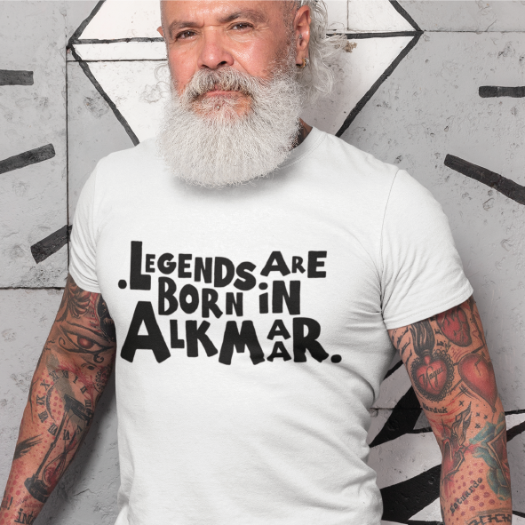 Thumbnail: T-shirt ALKMAAR Legends Zwart Heren