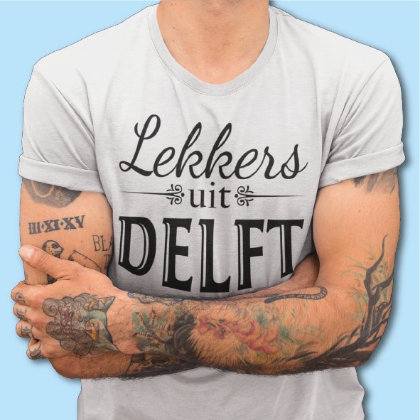 DELFT T-shirt Lekkers Zwart Heren.png